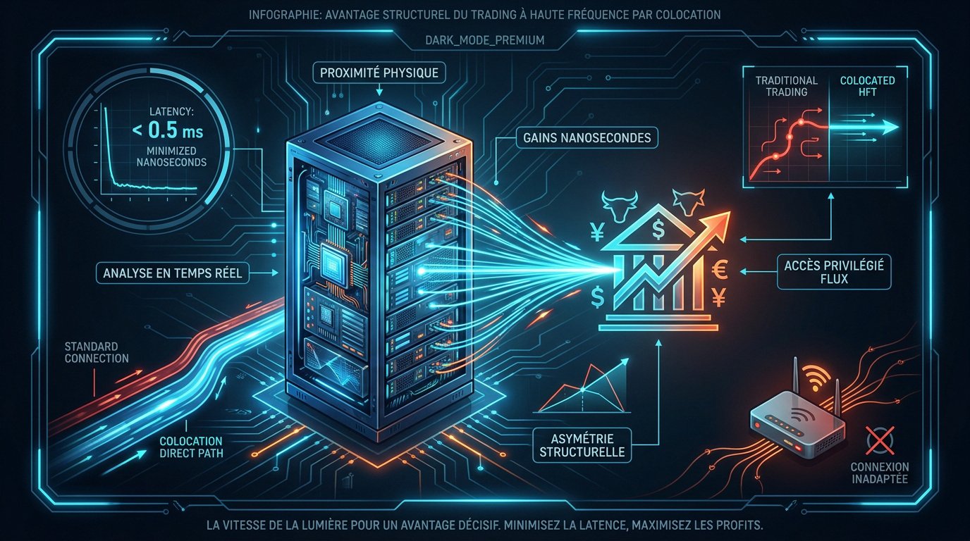 Infrastructure de serveurs en colocation pour le trading haute fréquence