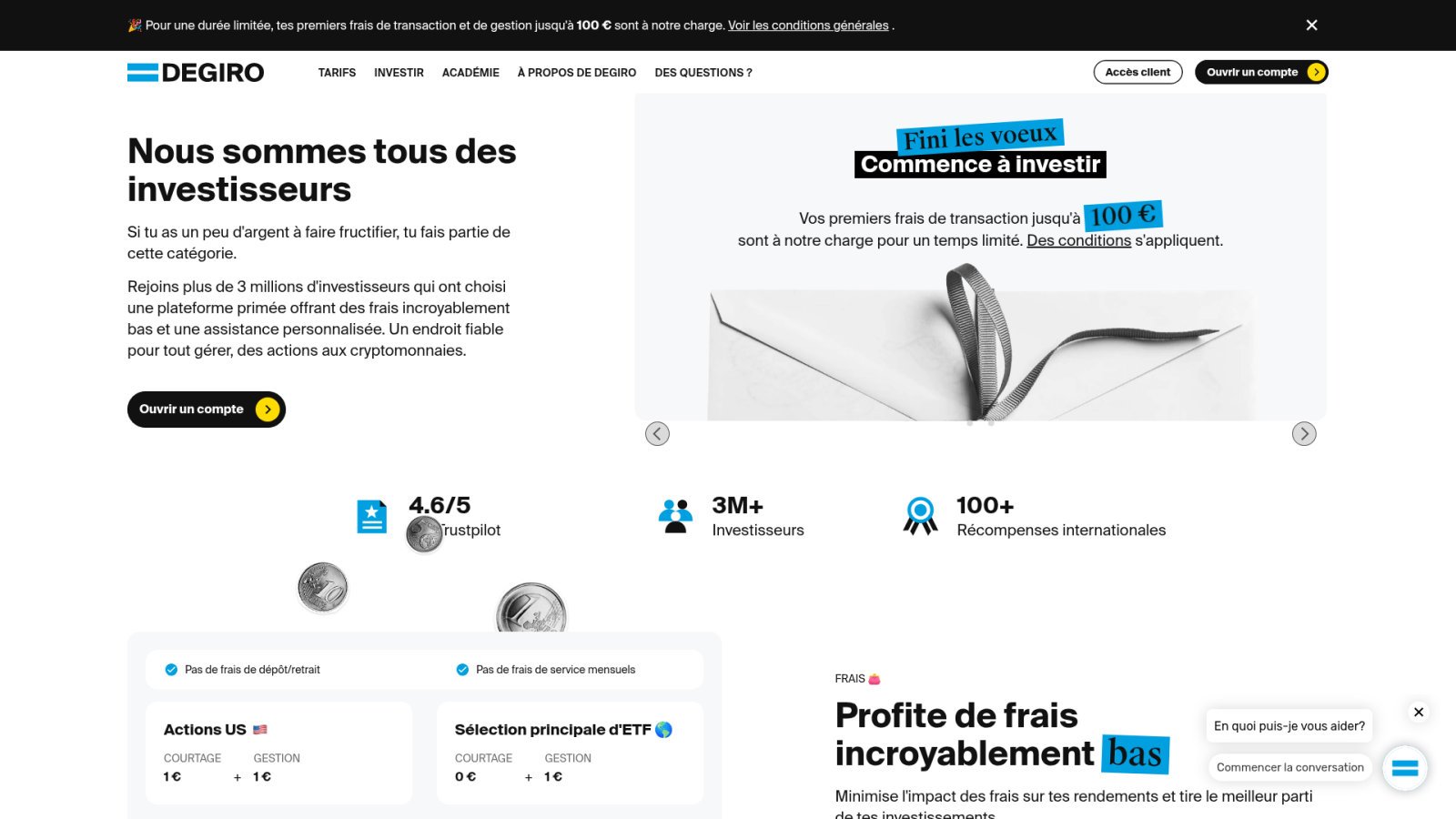 DEGIRO : l'optimisation des coûts sur les places européennes