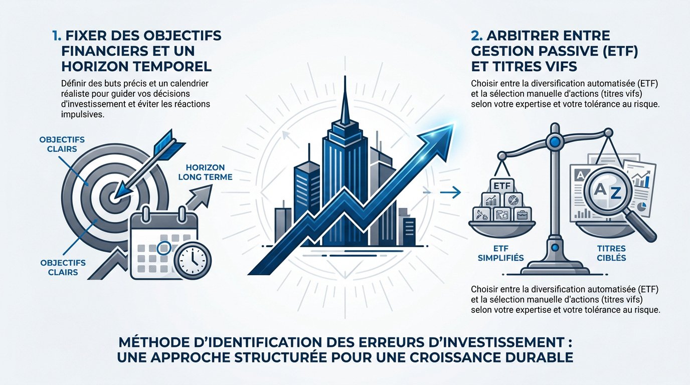 Méthode pour identifier les erreurs d'investissement en bourse