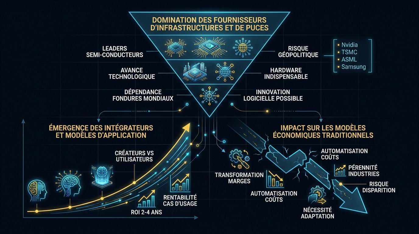 Pyramide de la chaîne de valeur technologique de l'IA en 2026
