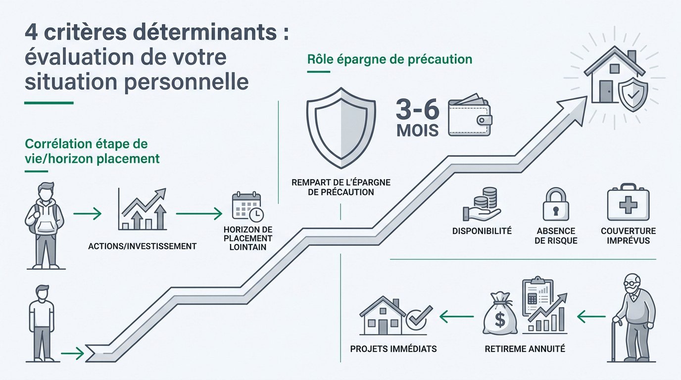 Analyse des critères de situation personnelle pour l'investissement