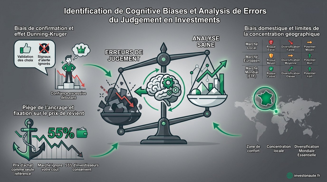 Comparaison entre les erreurs liées aux biais cognitifs et une analyse boursière saine