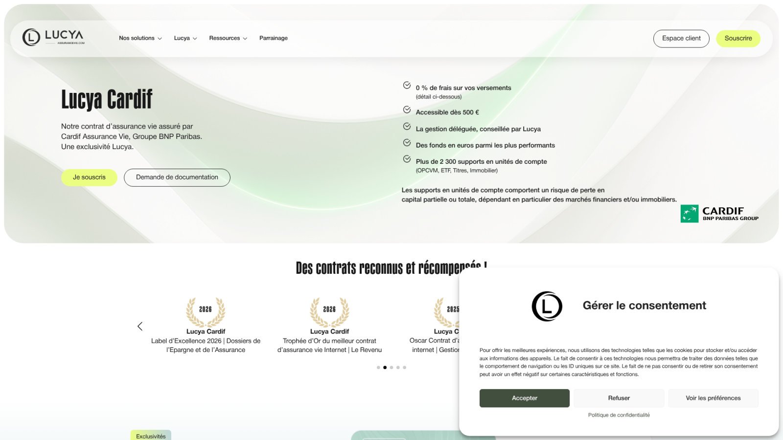 Lucya Cardif : la diversité des supports