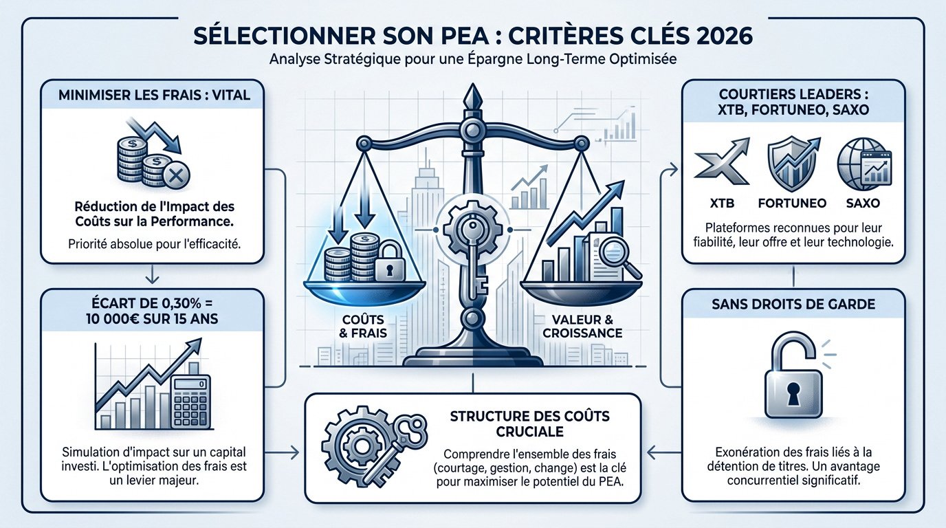 Critères de sélection d'un PEA performant en 2026